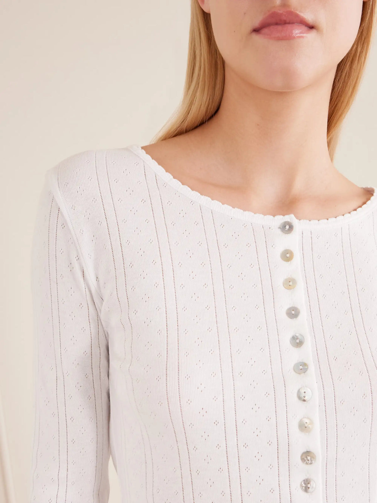 RÓHE Pointelle-knit Cotton-jersey Cardigan