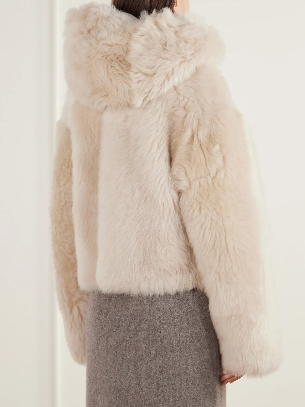 ARMA Bianca Hooded Shearling Jacket
