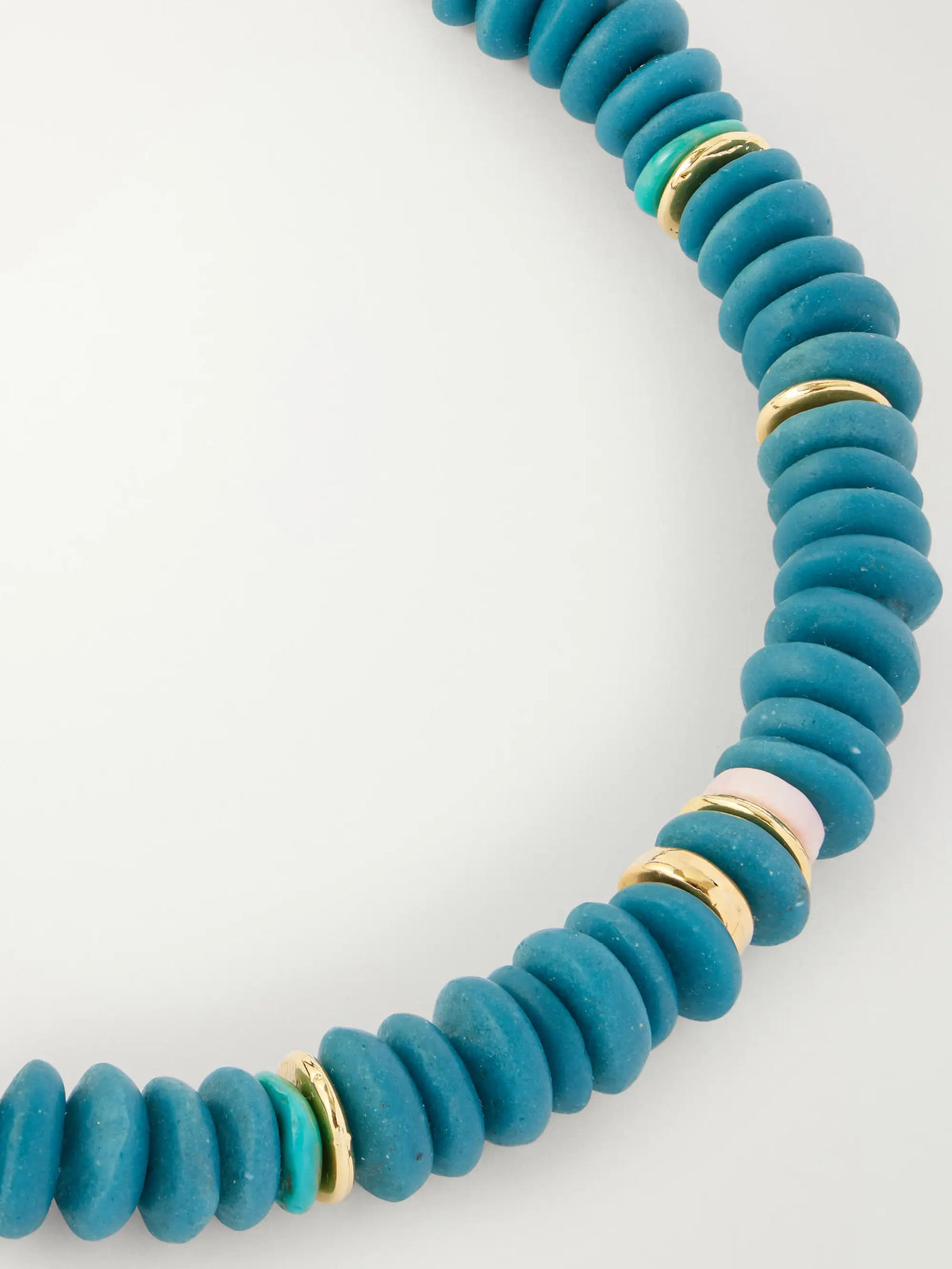 Gold-tone Glass Beaded Necklace