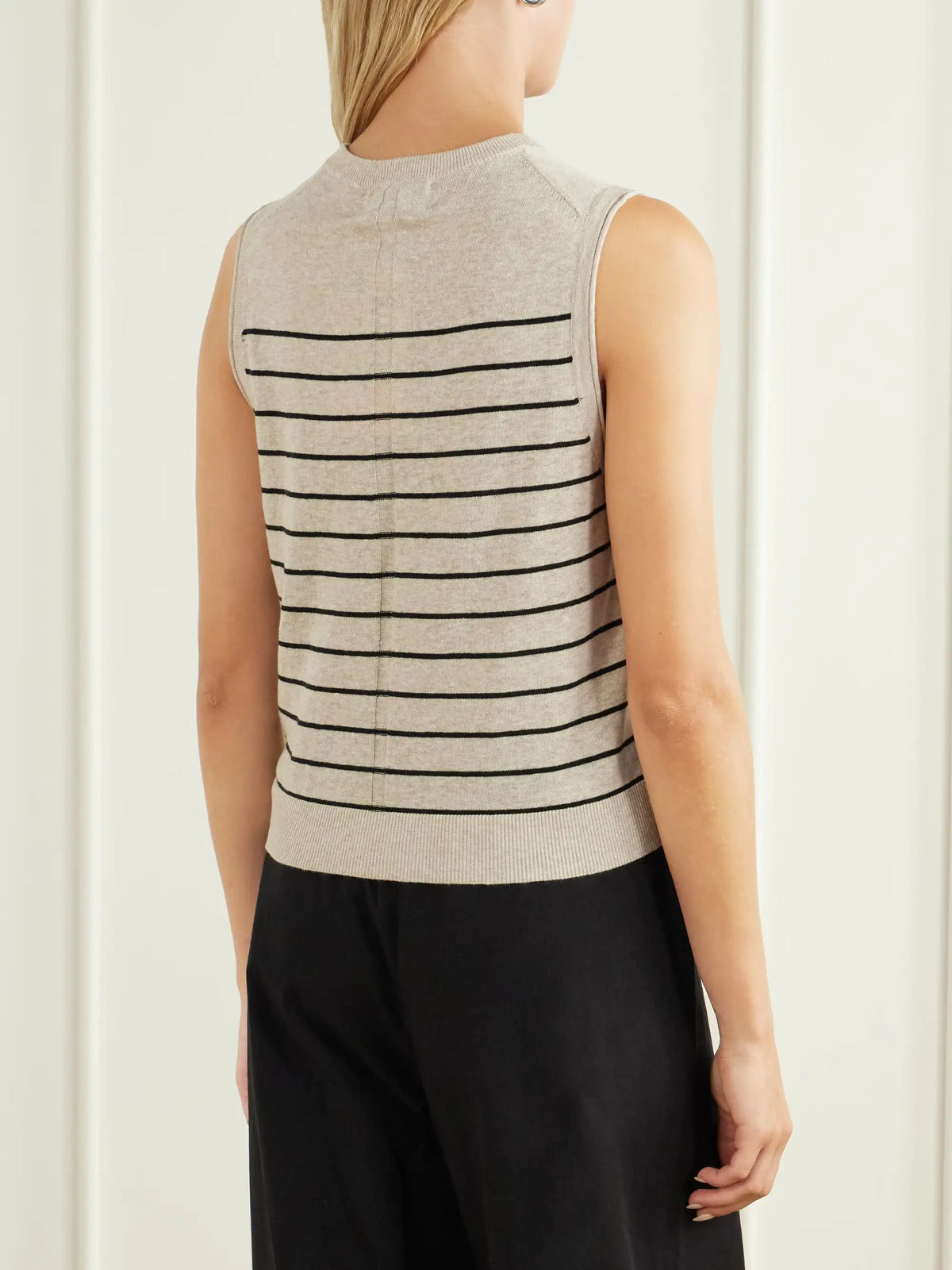 La Ligne Lee Striped Knitted Vest