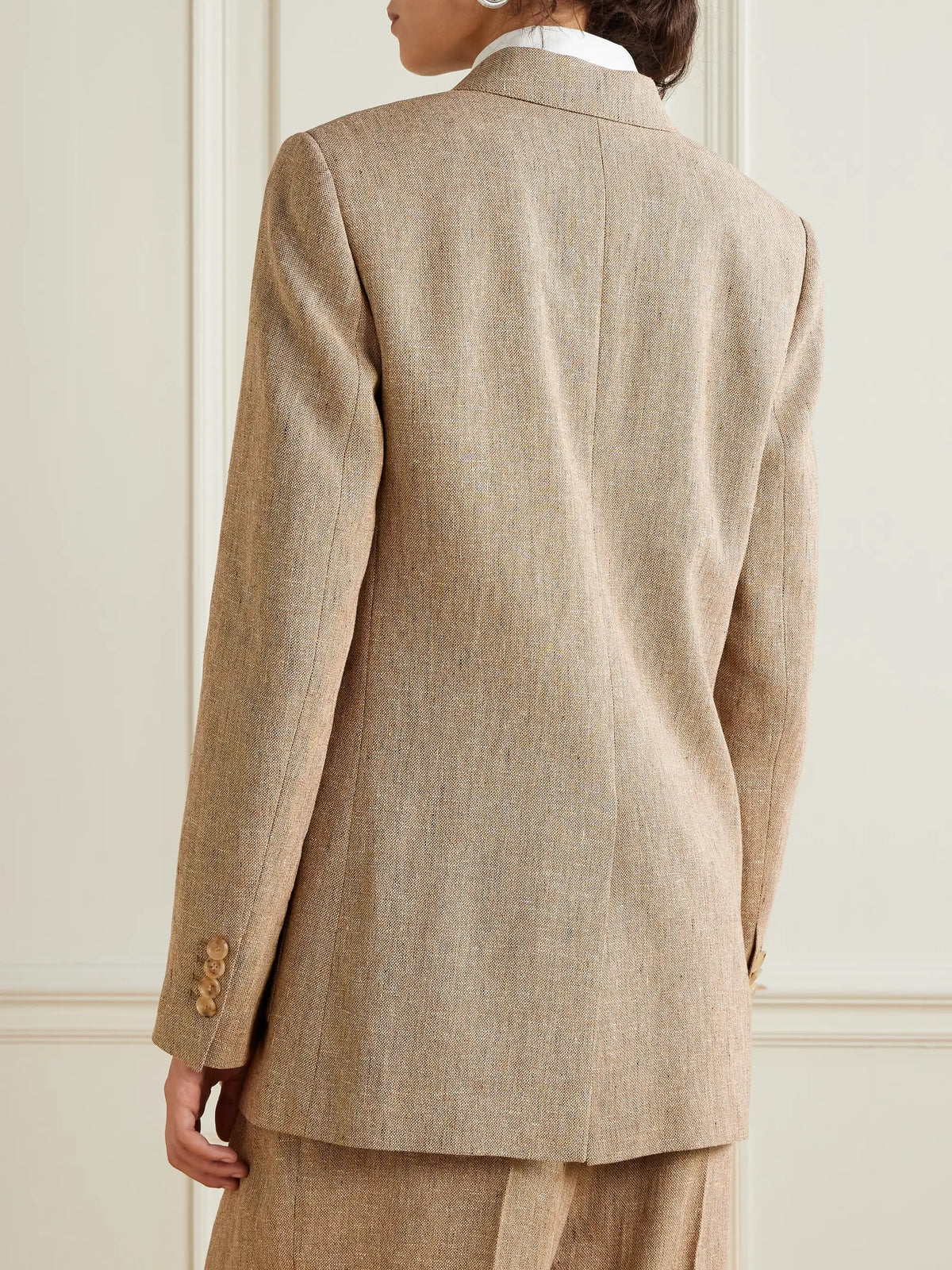 Loro Piana Double-breasted Linen Blazer