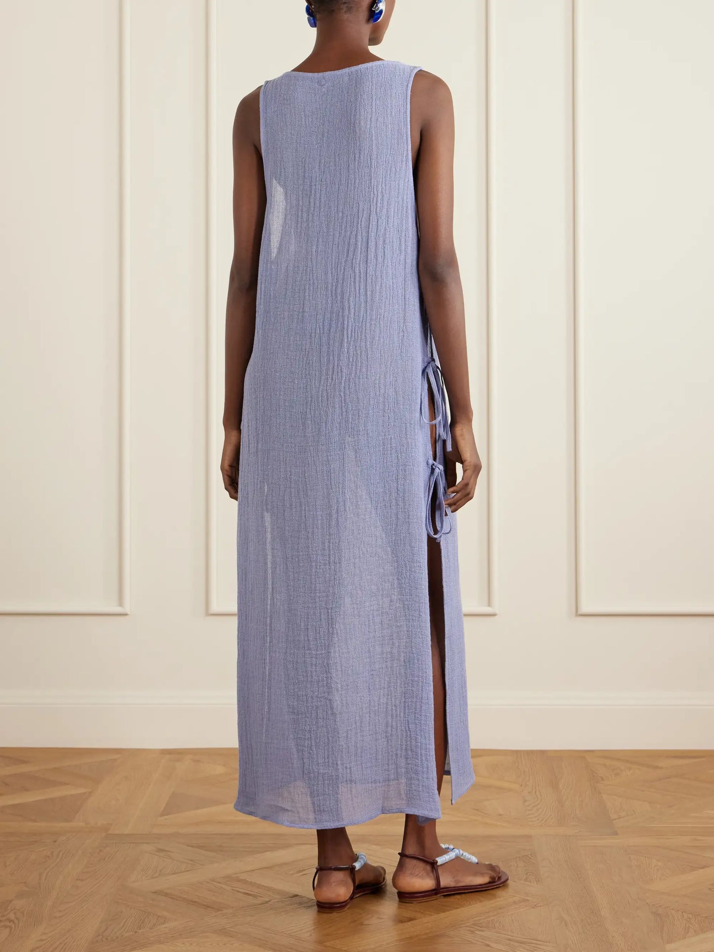 Jarajug Organic Linen Midi Dress