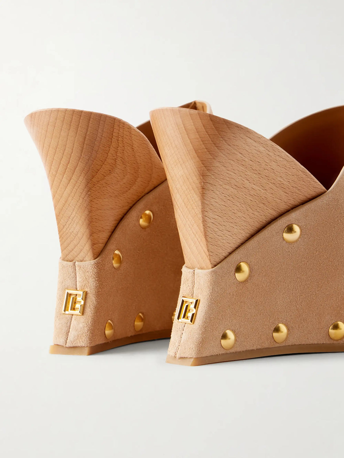 Suede Wedge Clogs