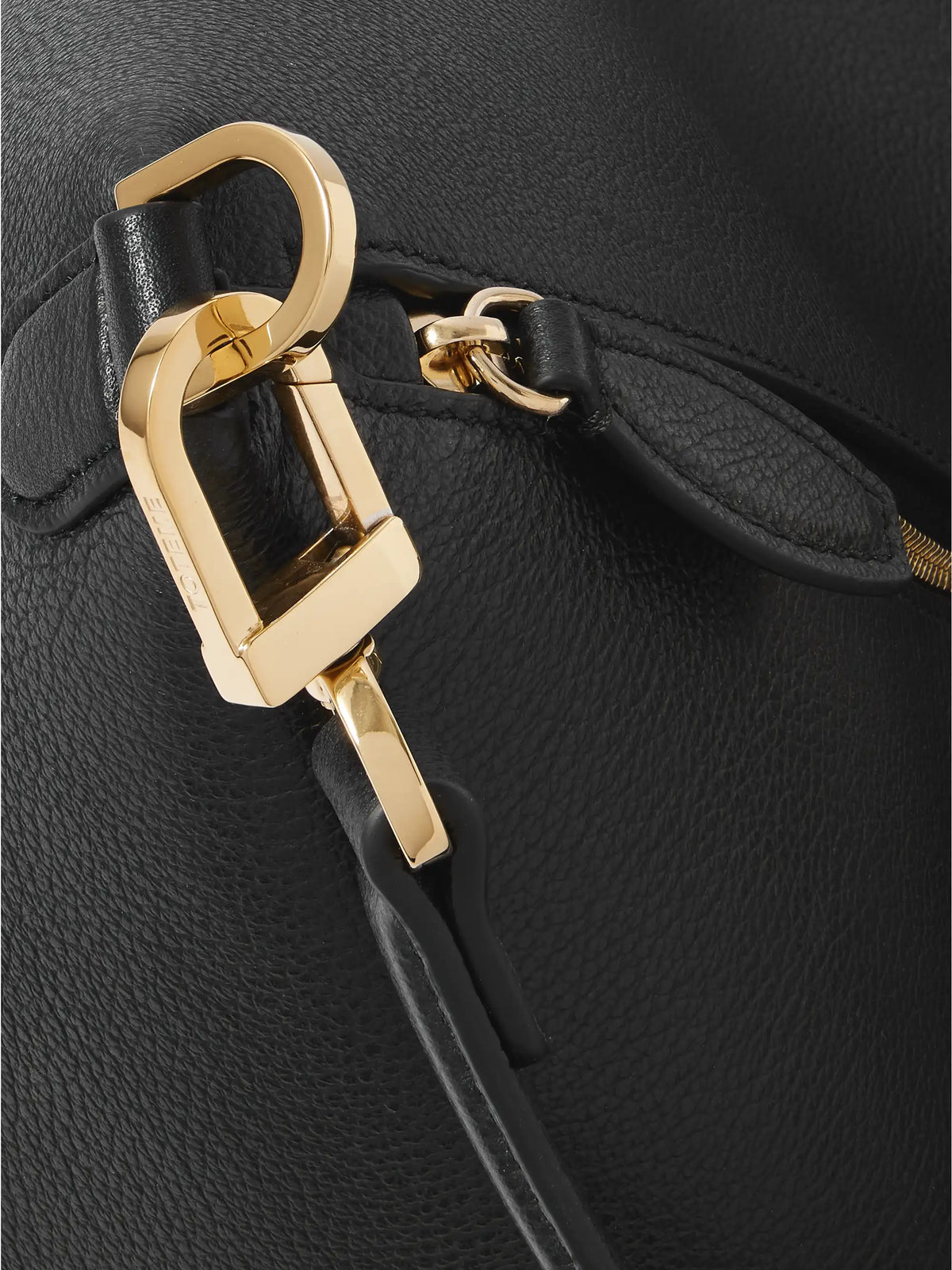 Bevel Medium Textured-leather Tote