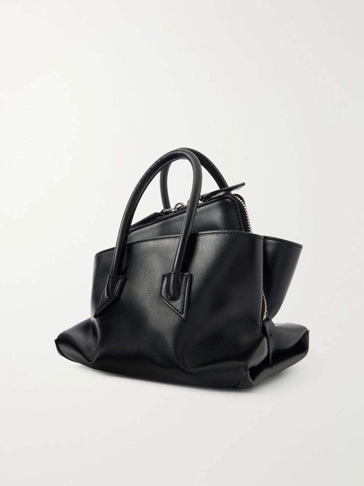 La Passeggiata Mini Asymmetric Leather Tote