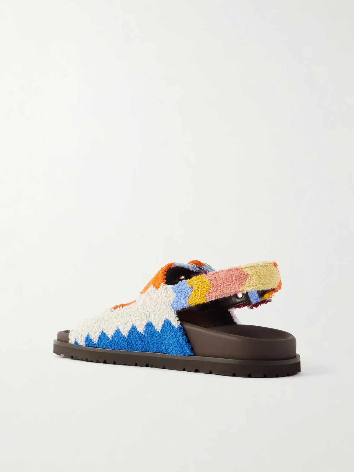 Mia Striped Terry Sandals