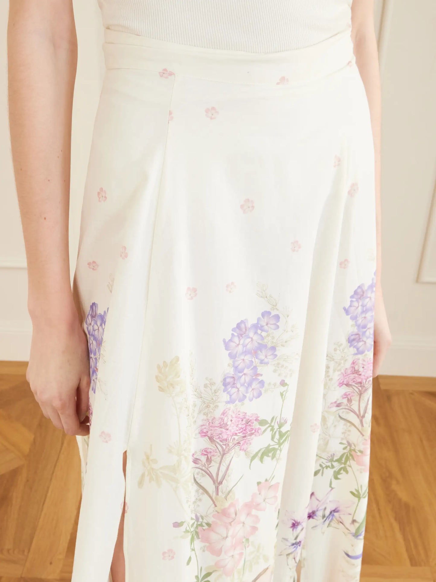 Ventine Floral-print Cotton-blend Maxi Skirt