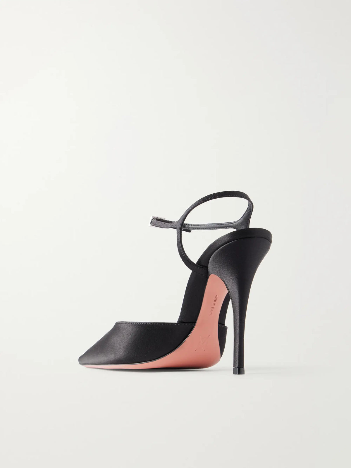 Amina Muaddi Carolyn 100 Mary Jane Satin Pumps