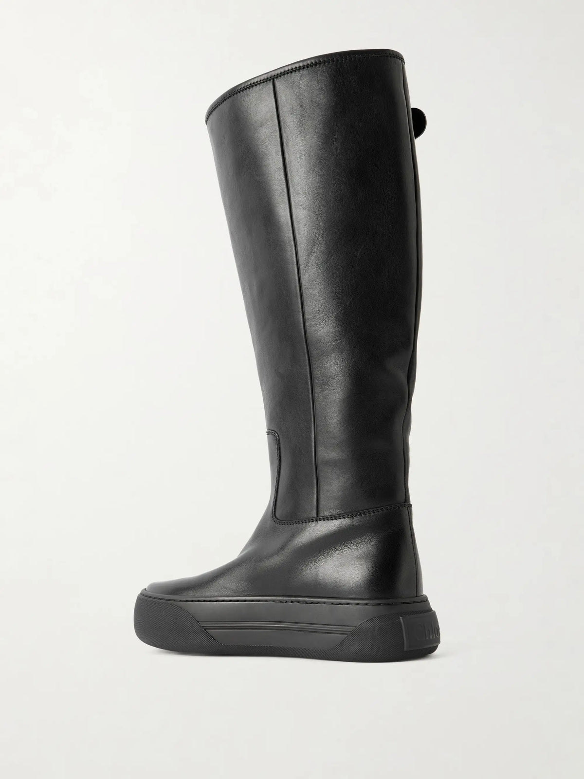 Delia Leather Knee Boots