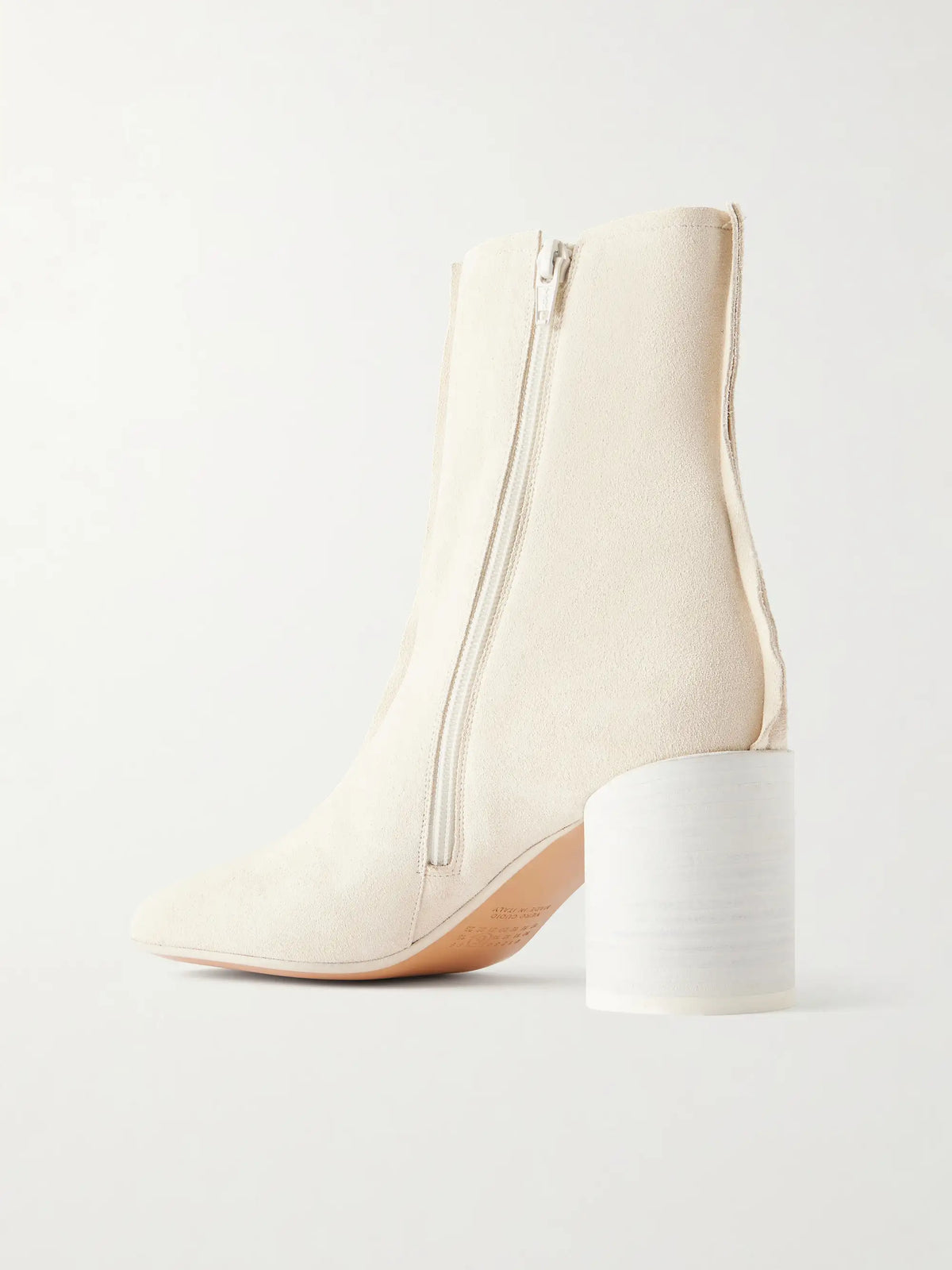 Suede Split-toe Ankle Boots