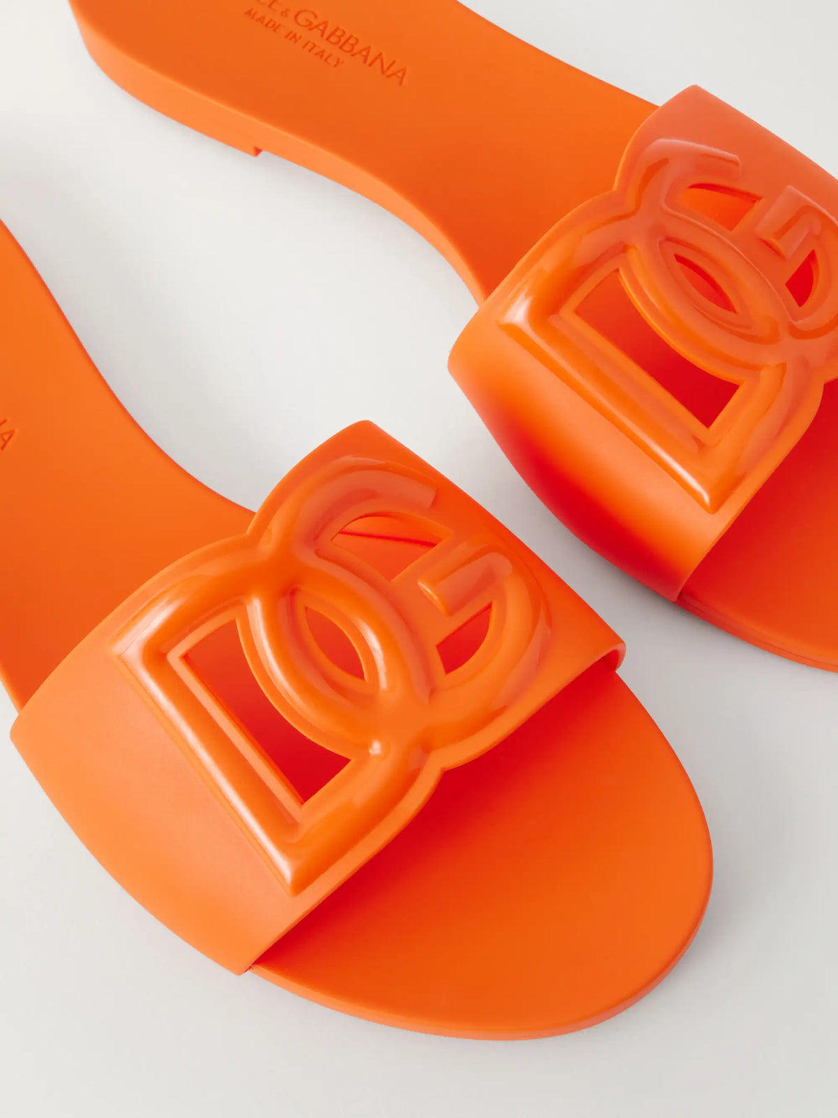 Bianca Logo-embossed Rubber Slides