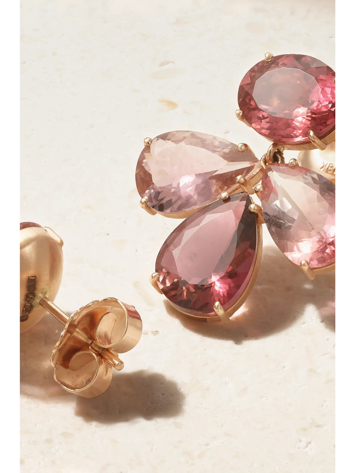 Gemmy Gem 18-karat Rose Gold Tourmaline Earrings