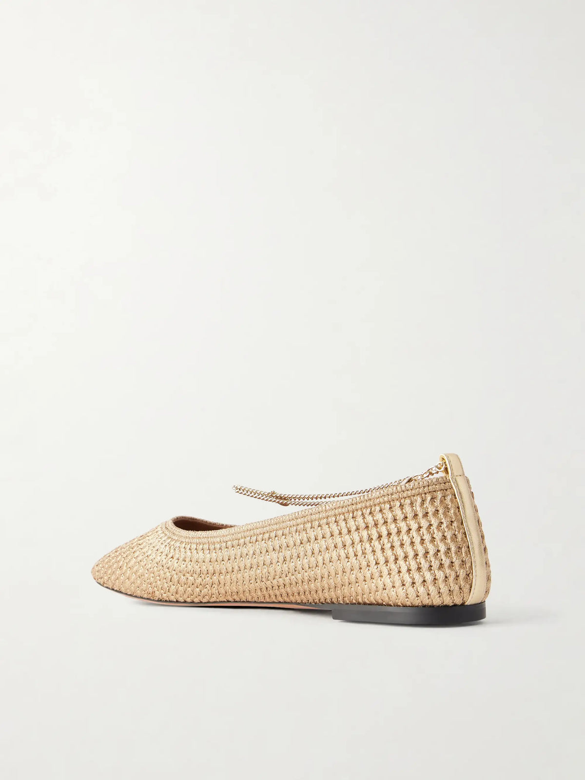 Woven Lurex Ballet Flats
