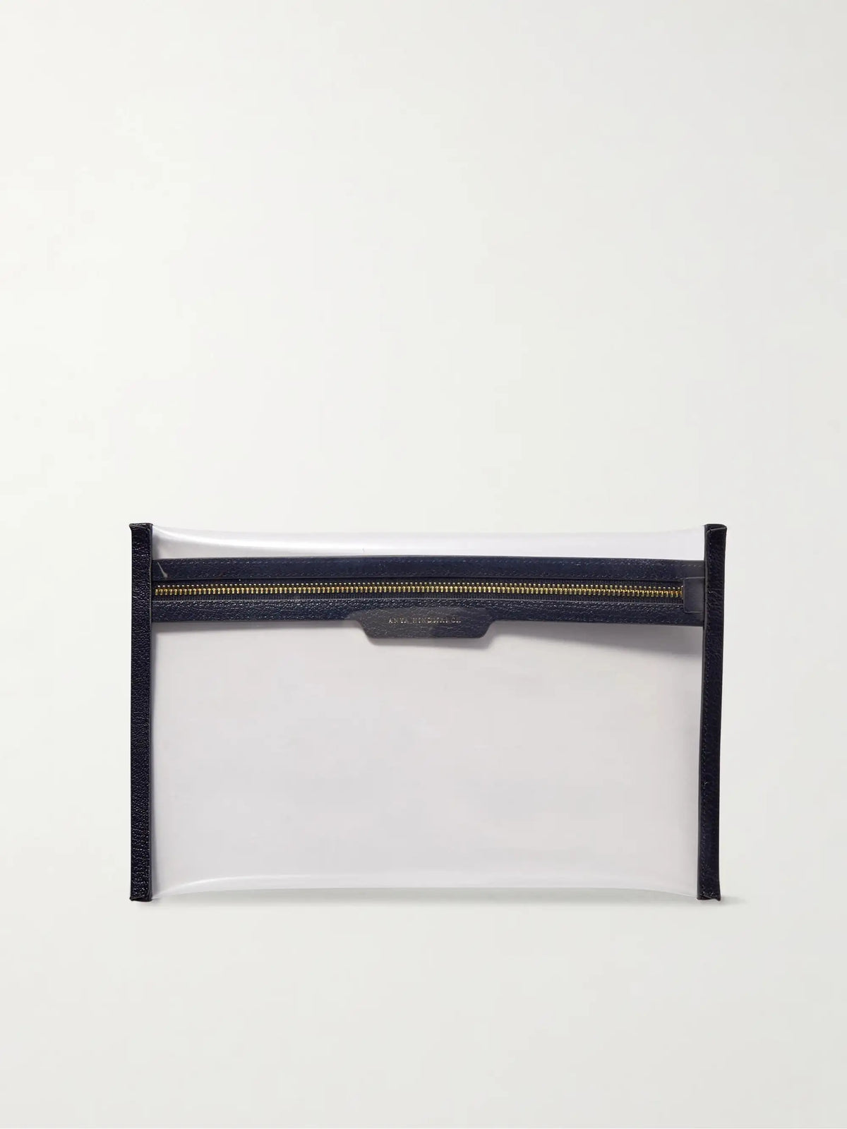 Loose Pocket Big Things Leather-trimmed Tpu Clutch