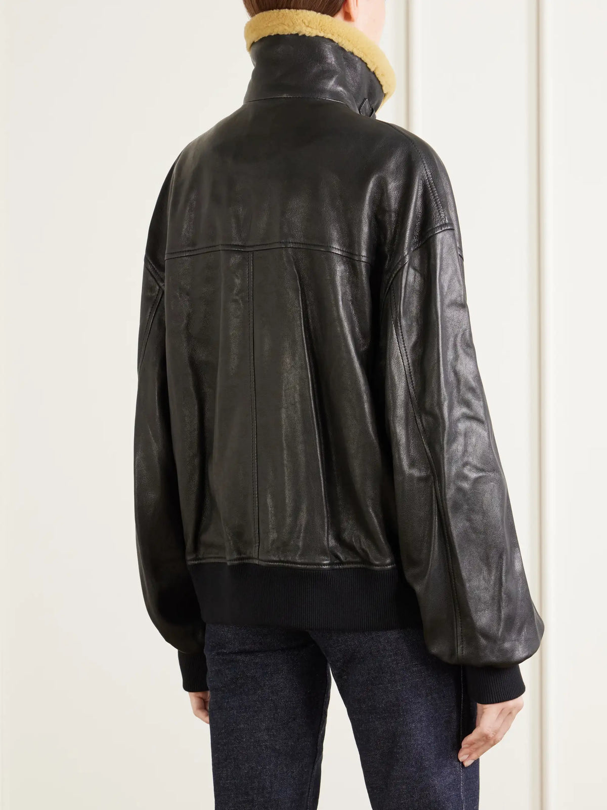 KHAITE Sandor Leather Biker Jacket