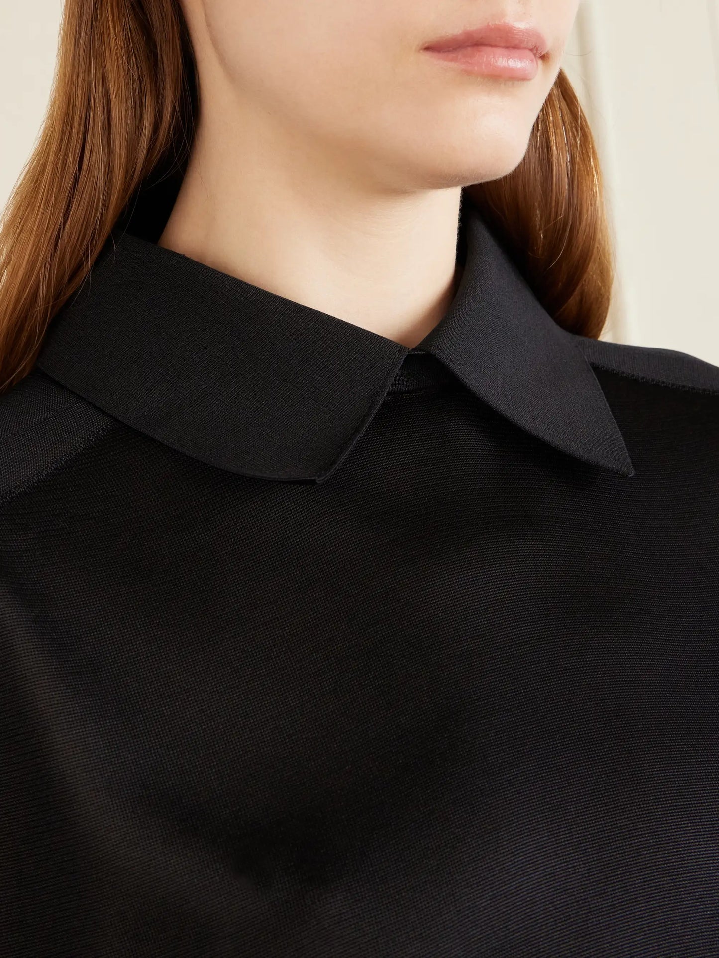 Alexa Silk-knitted Polo Sweater