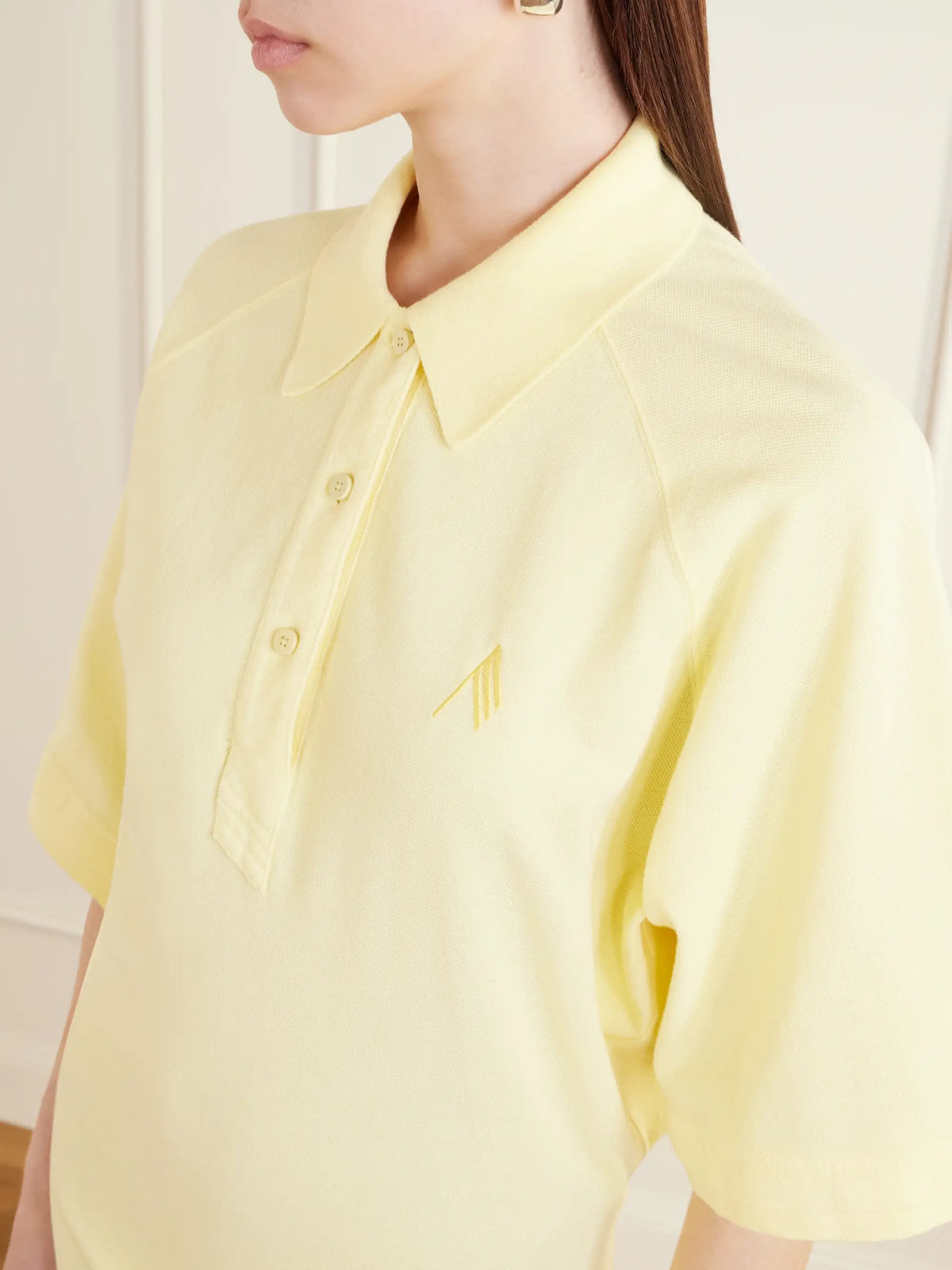 Logo-embroidered Cotton-piqué Mini Dress