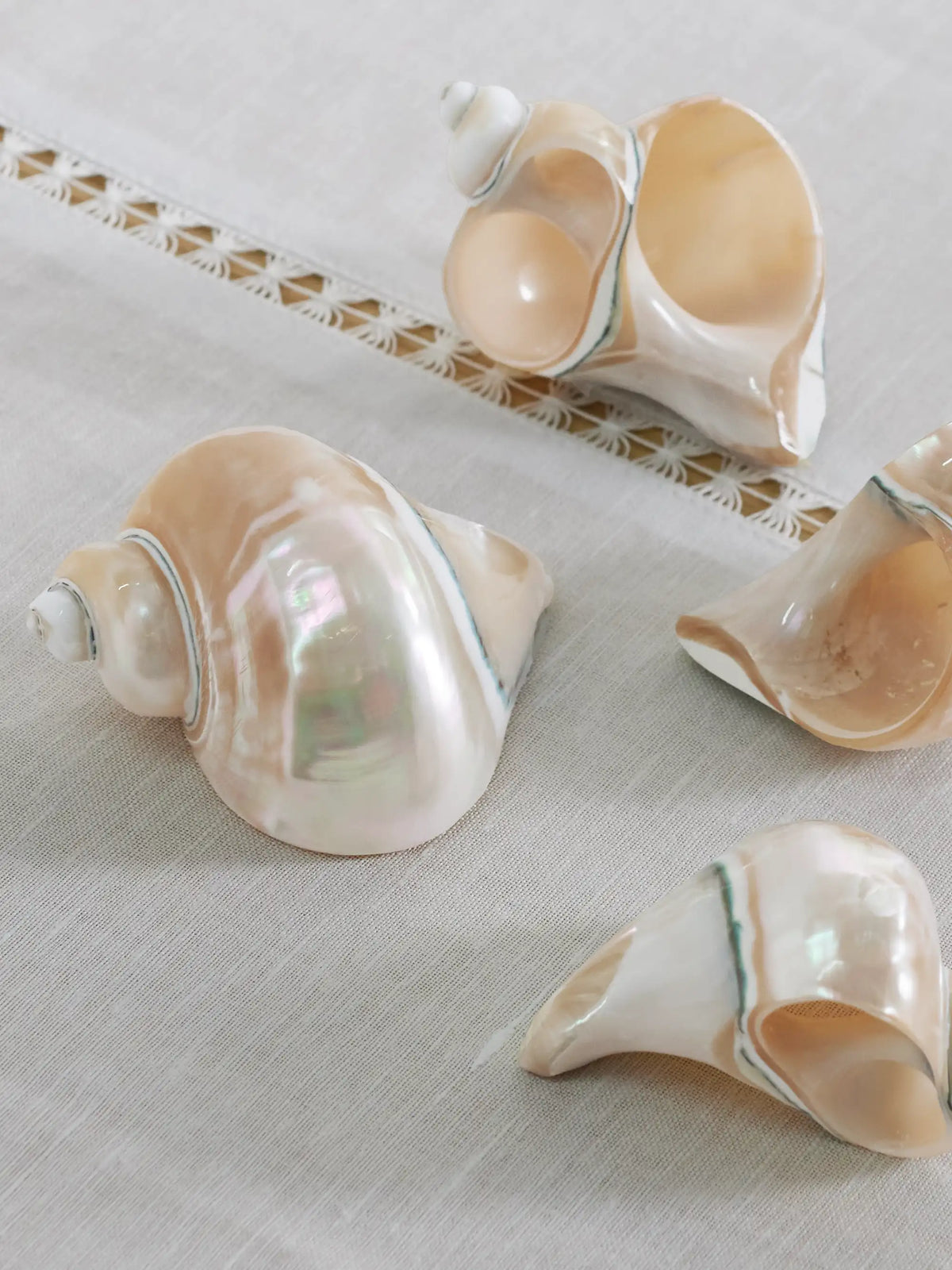 Set Of Four Mother-of-pearl Napkin Rings