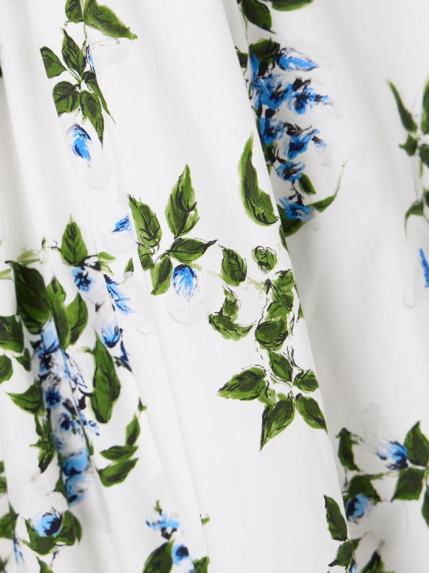 Norika Belted Floral-print Cotton-poplin Midi Shirt Dress
