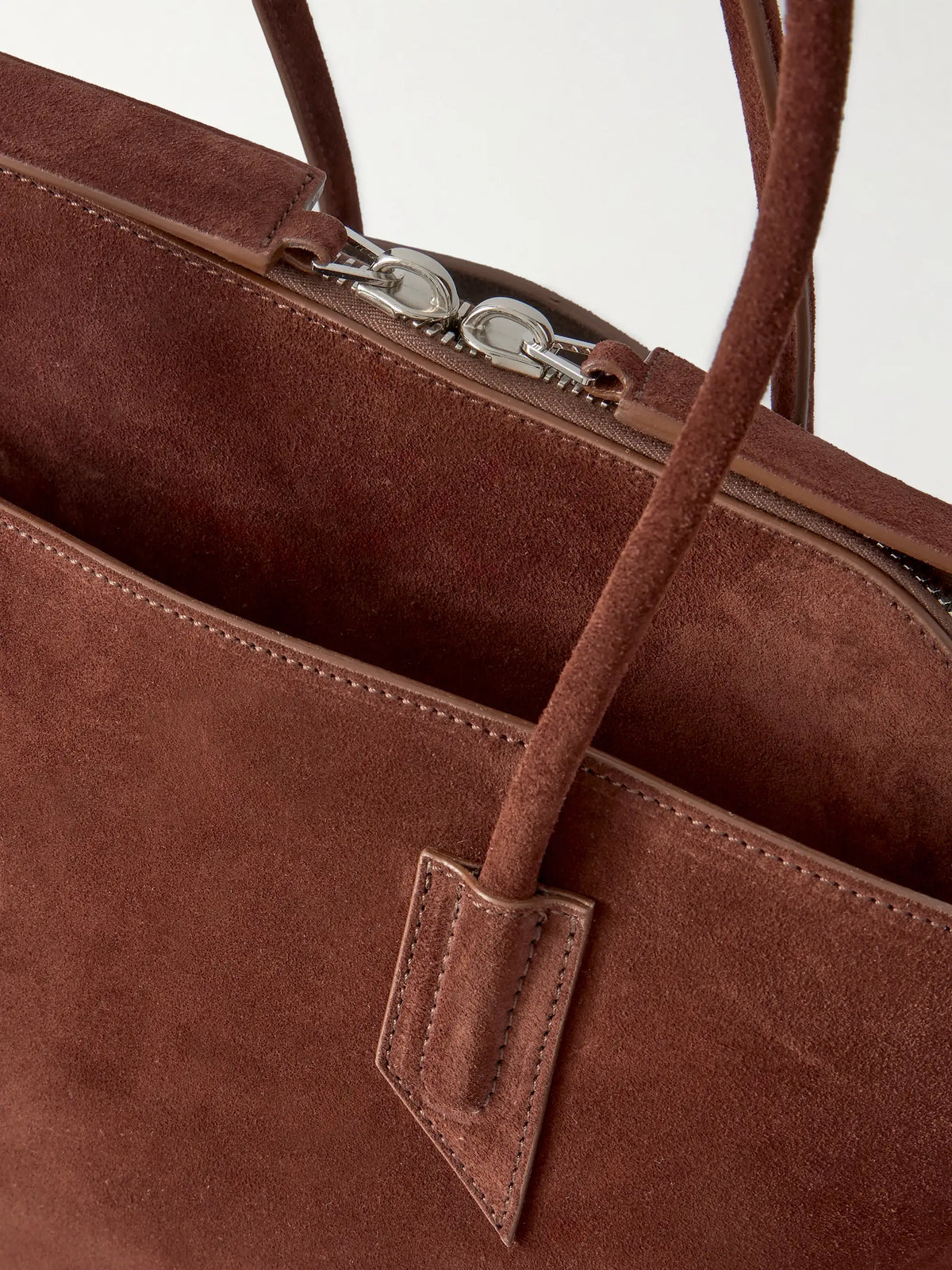La Passeggiata Medium Asymmetric Suede Tote
