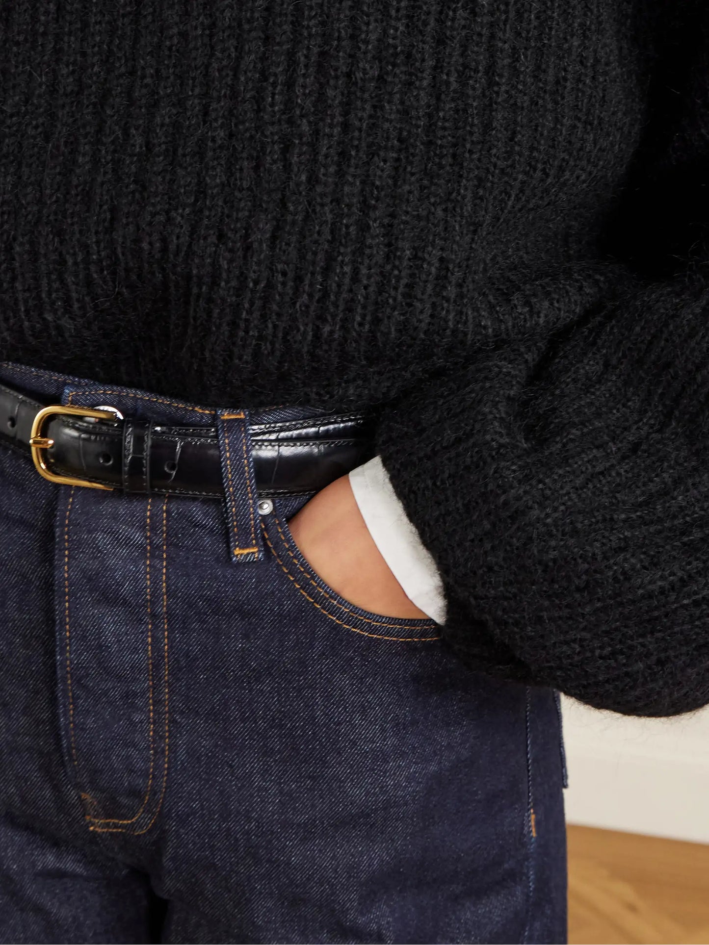 Ribbed Mohair-blend Sweater