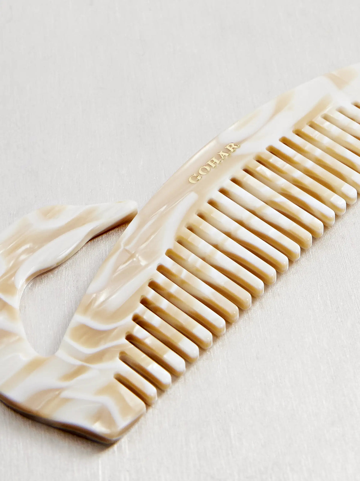 Swan Marbled Acetate Hair Comb