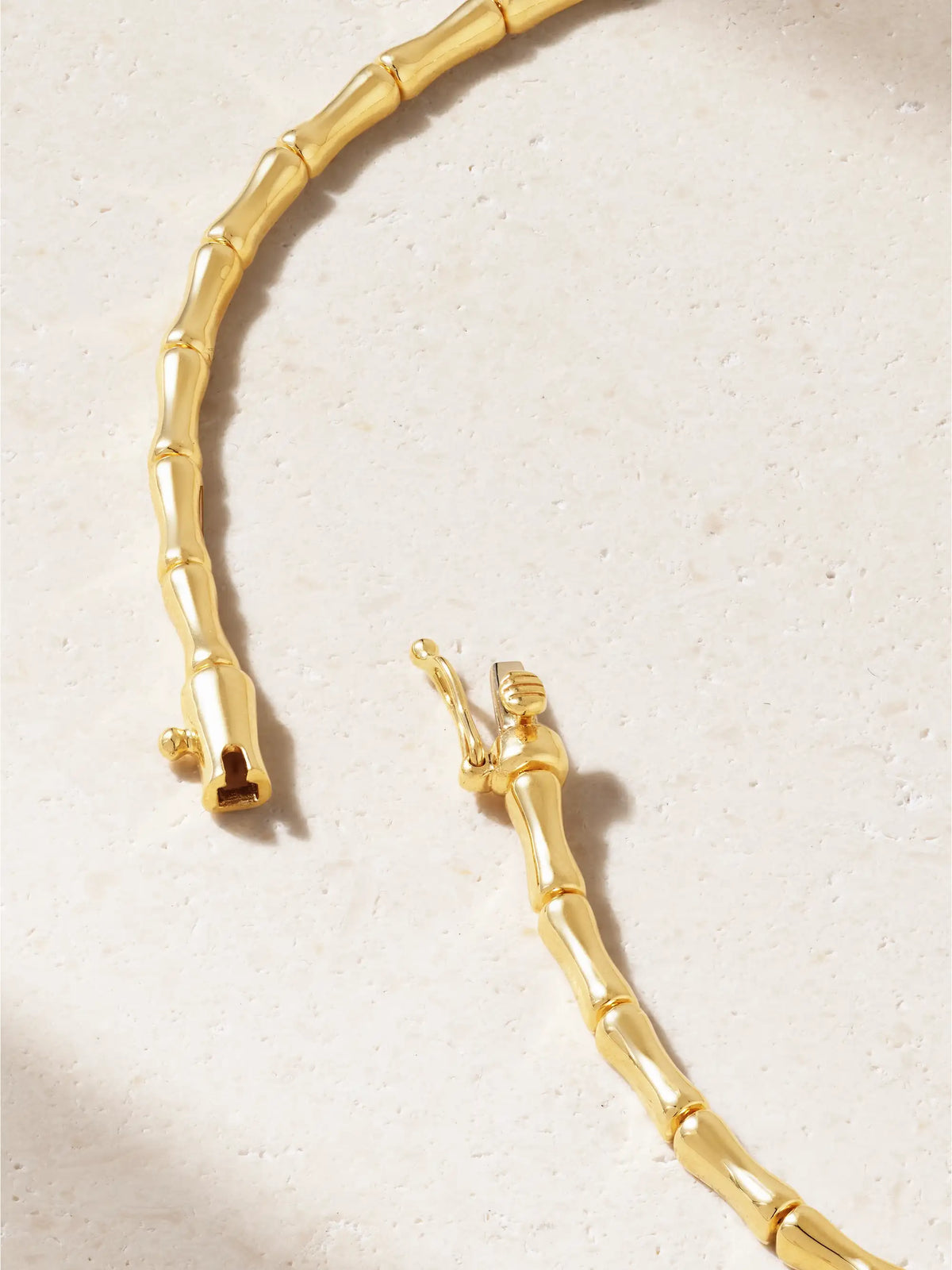 Bamboo 18-karat Gold Diamond Choker