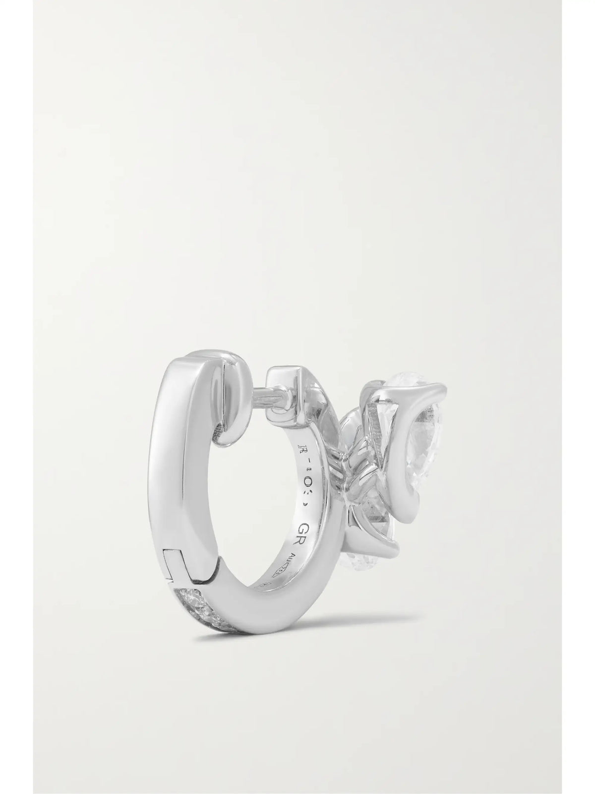 Serti Sur Vide 14-karat White Gold Diamond Single Earring