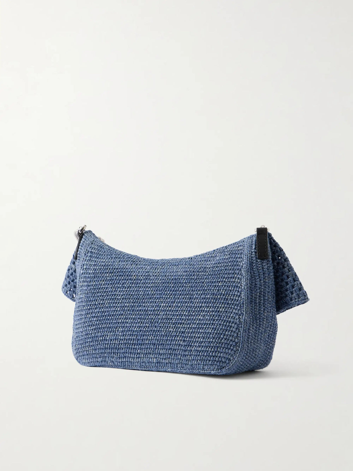 + Paula's Ibiza Ola Embellished Leather-trimmed Raffia Shoulder Bag