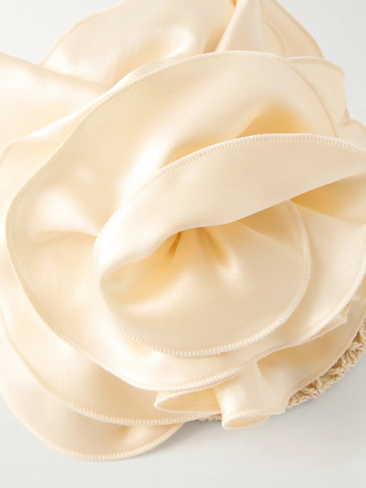 Devana Mini Leather-trimmed Silk And Cotton-blend Knitted Shoulder Bag