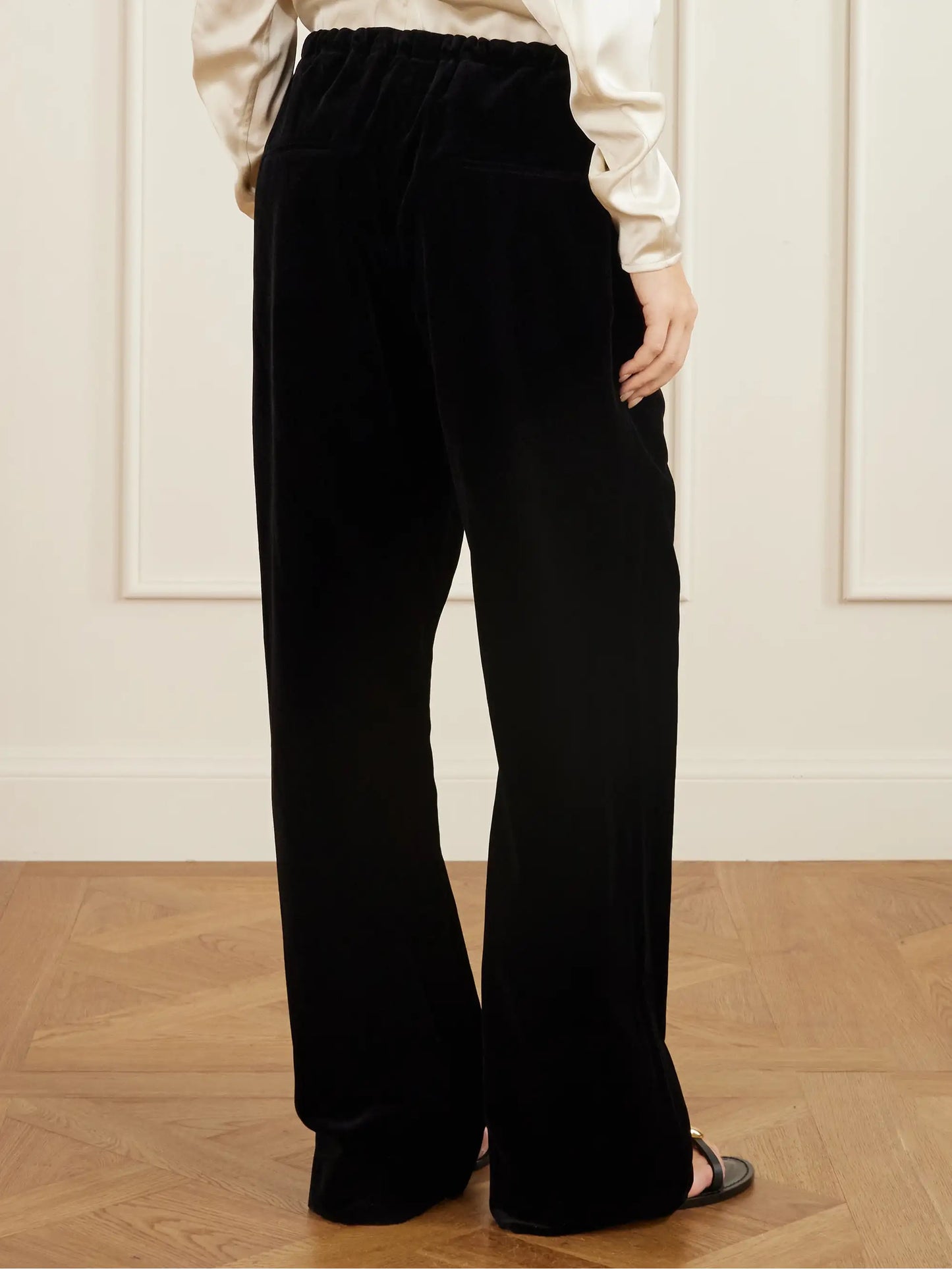 Cotton-velvet Pants