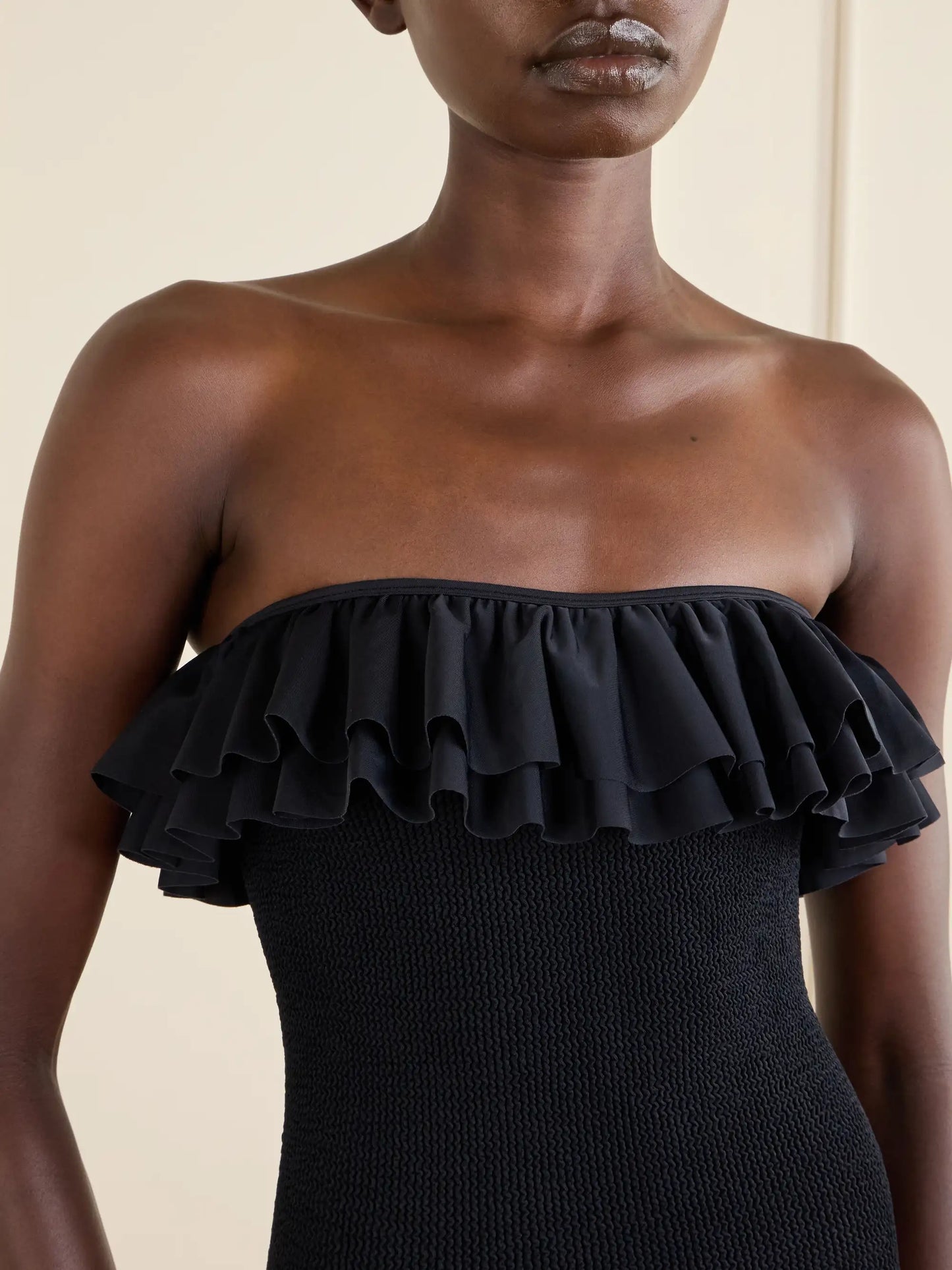 Eloise Strapless Ruffled Original Crinkle Swimsuit
