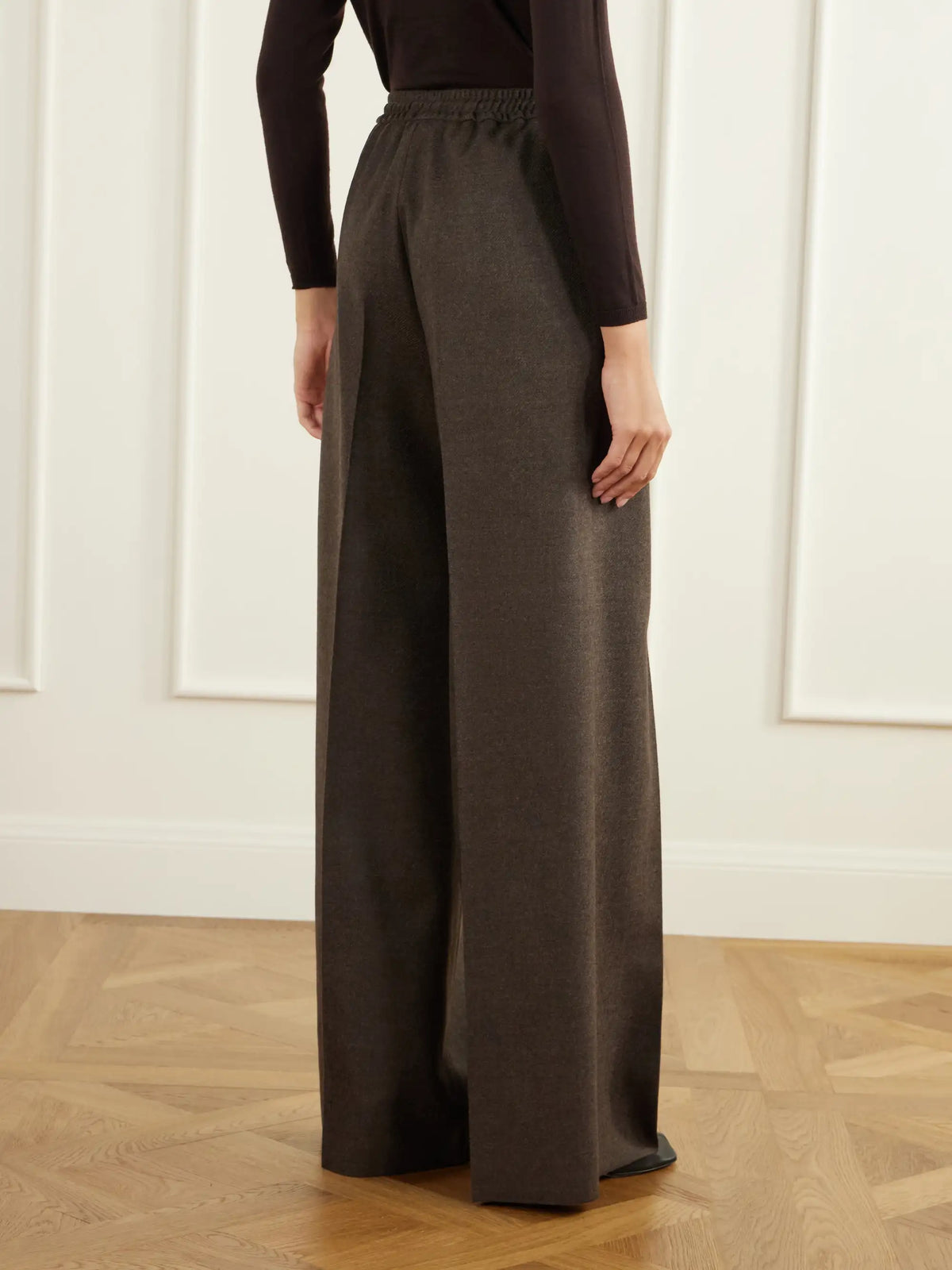 Max Mara Pantone Virgin Wool-twill Wide-leg Pants