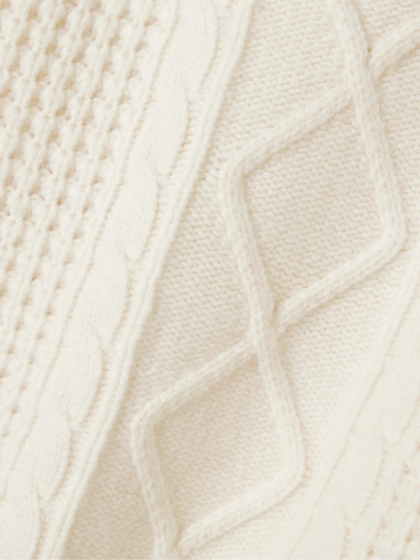 Crystal Cable-knit Merino Wool Sweater
