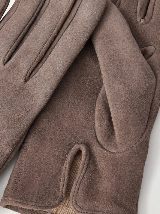 Nour Hammour Suede Gloves