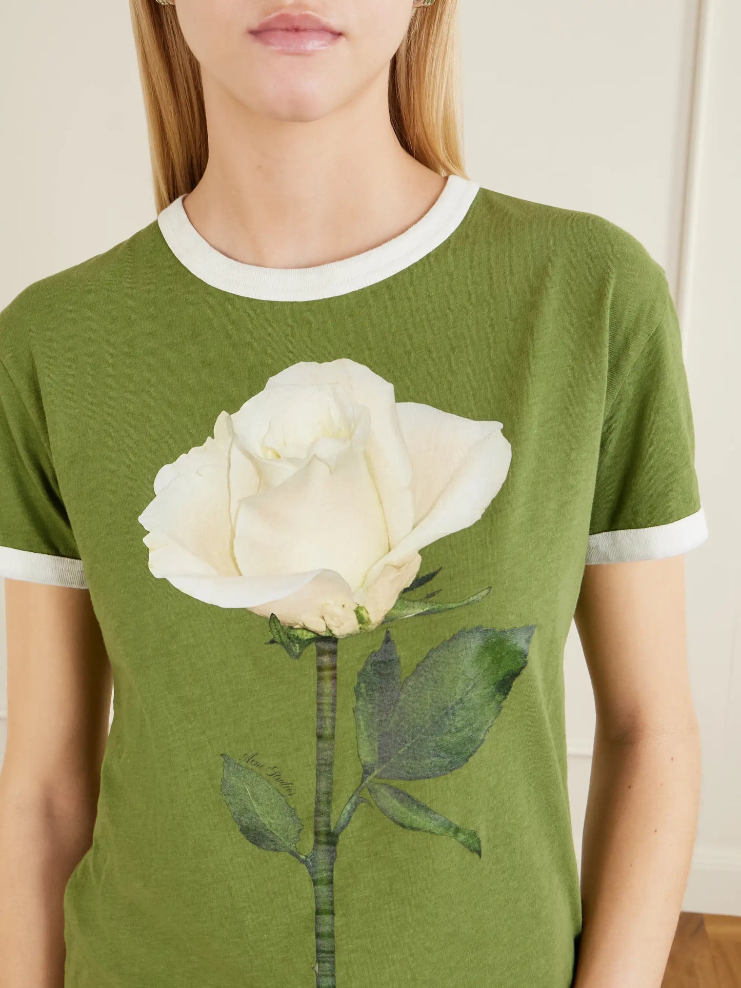 Etza Printed Cotton And Hemp-blend T-shirt