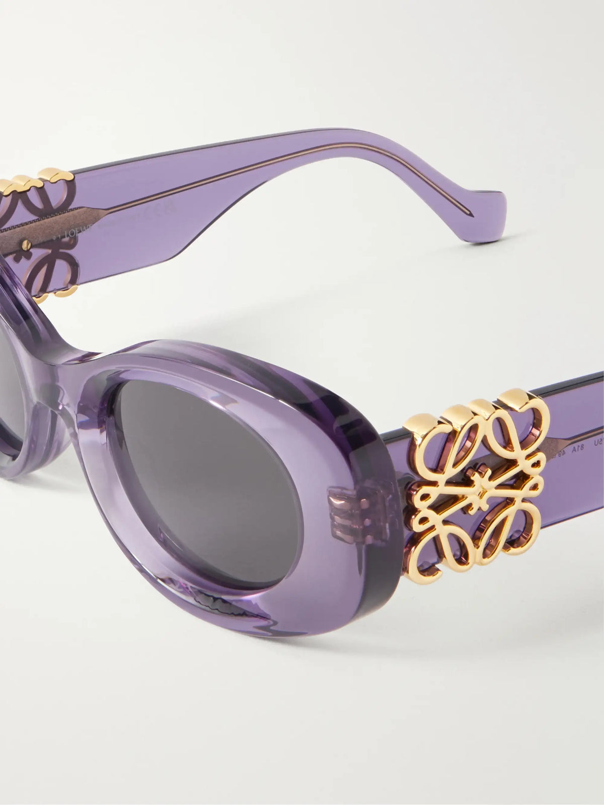 Oval-frame Acetate Sunglasses