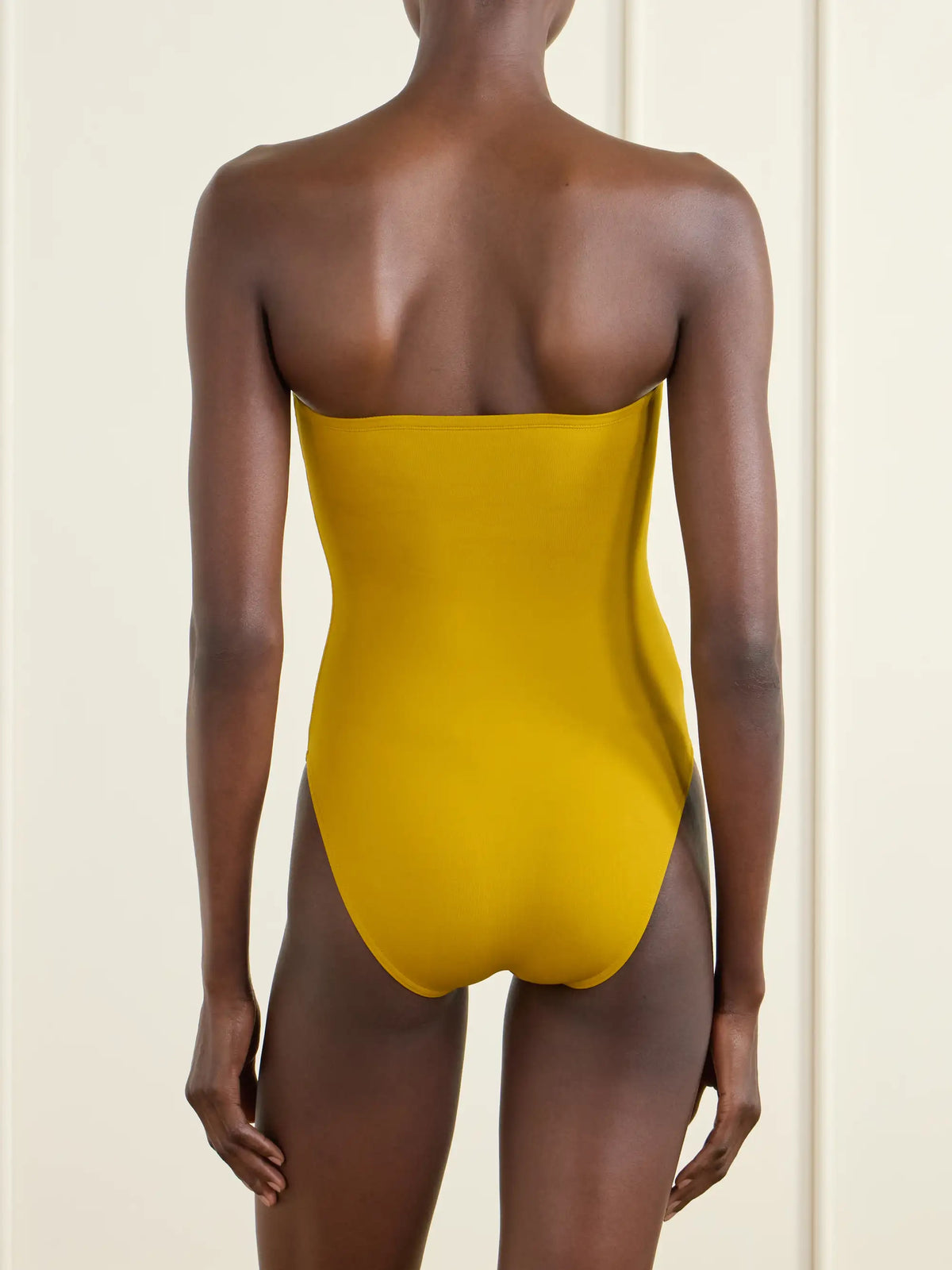 Maharani Strapless Printed Swimsuit