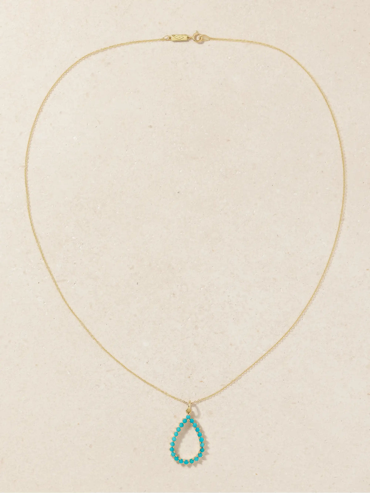 Jennifer Meyer 18-karat Gold Turquoise Necklace