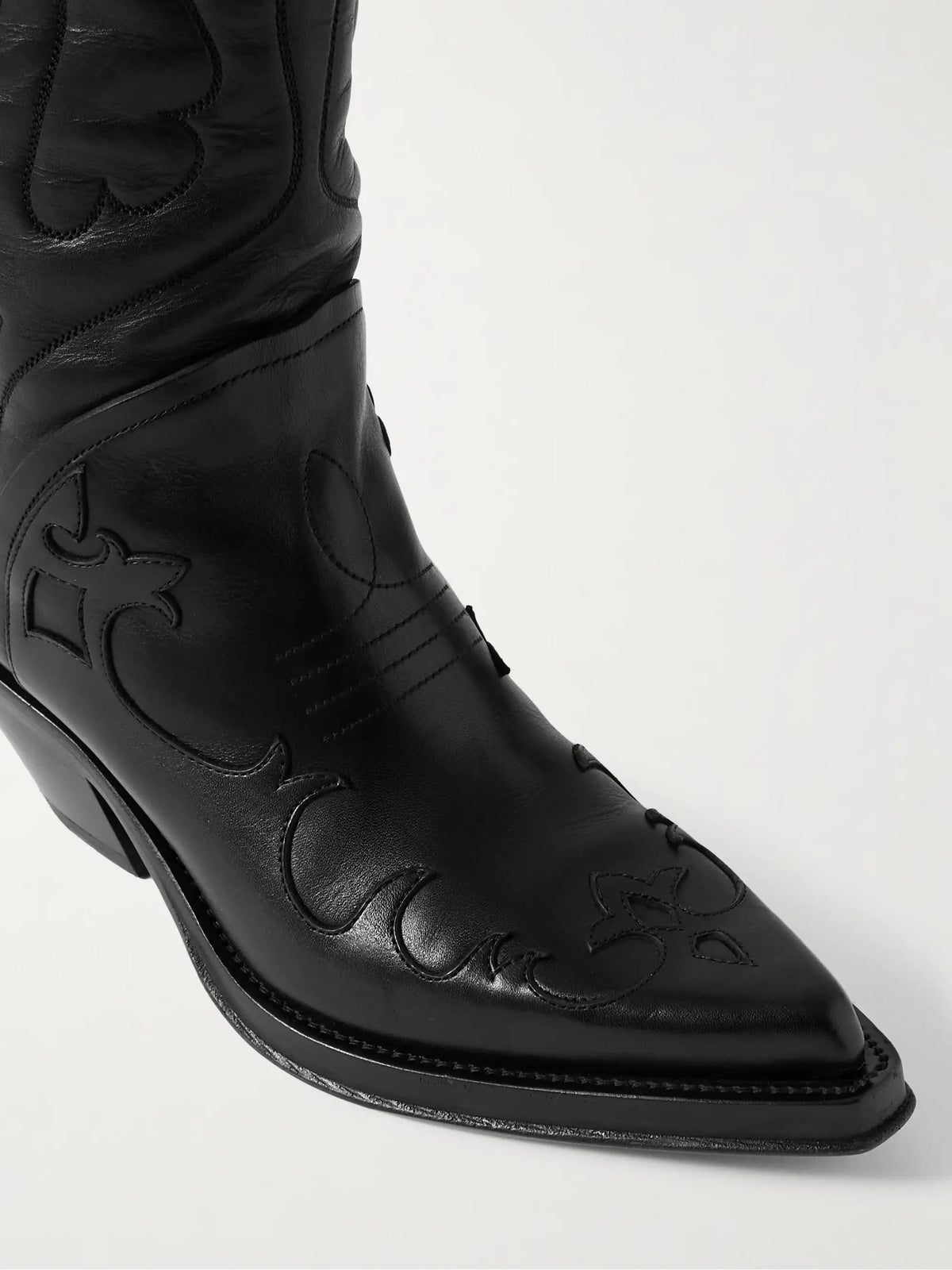 Capitana 50 Embroidered Leather Knee Boots