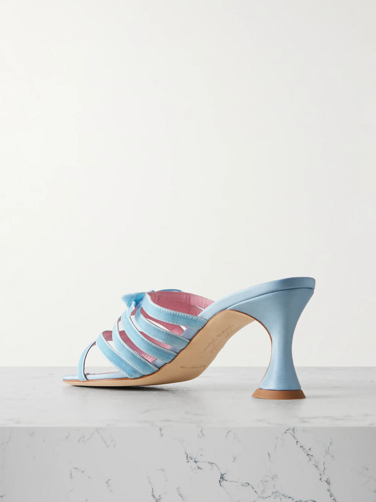 Clementel 70 Velvet And Satin Mules