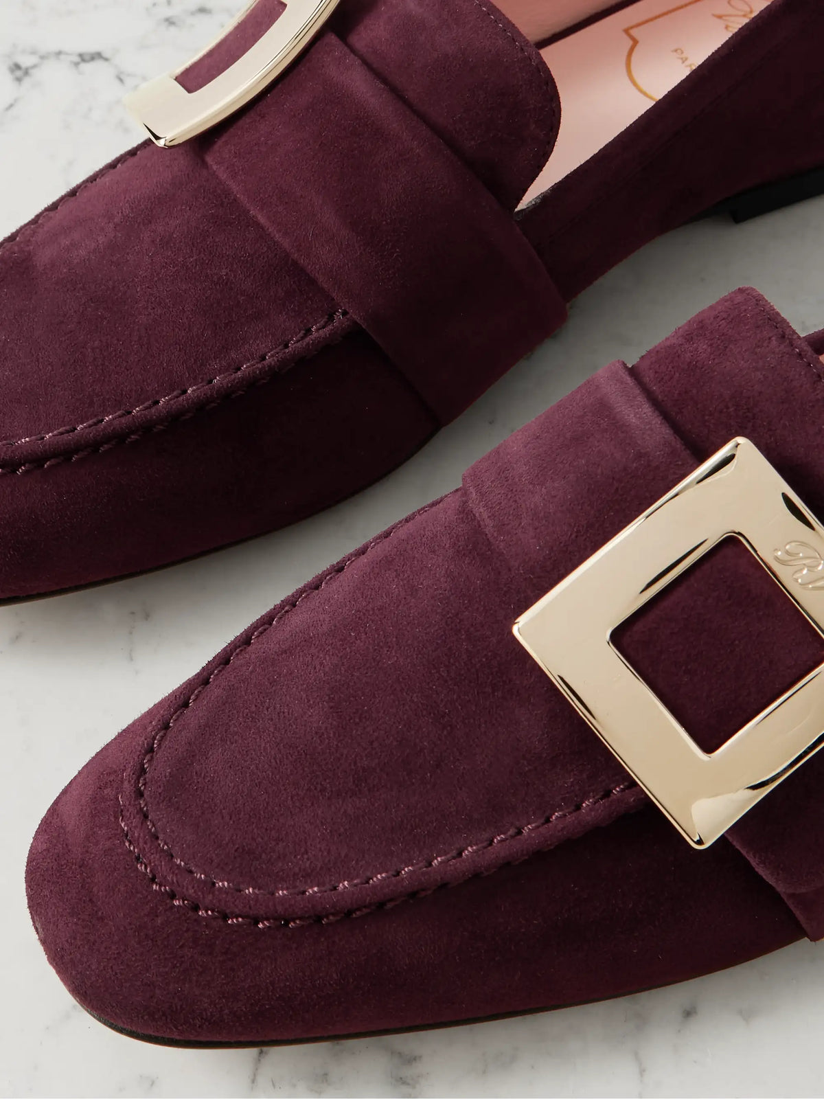 Buckled Suede Loafers