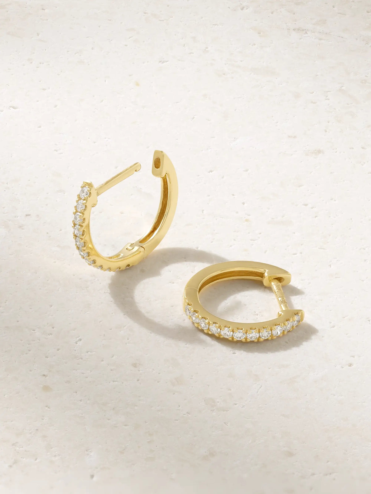 Huggies 18-karat Gold Diamond Earrings