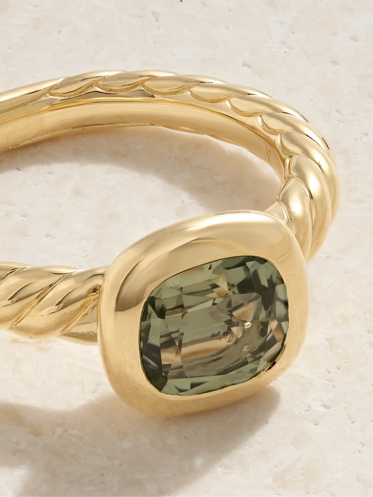 Dy Mercer 18-karat Gold Prasiolite Ring