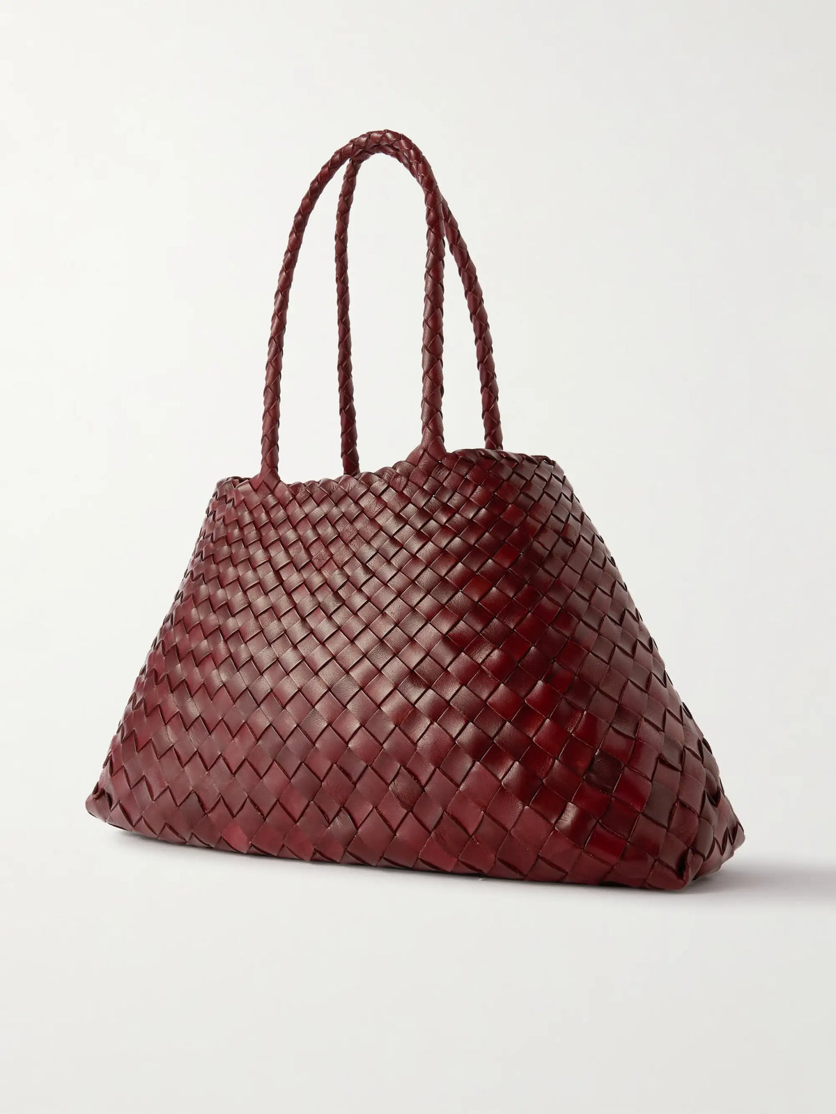 Santa Croce Big Woven Leather Tote Bag