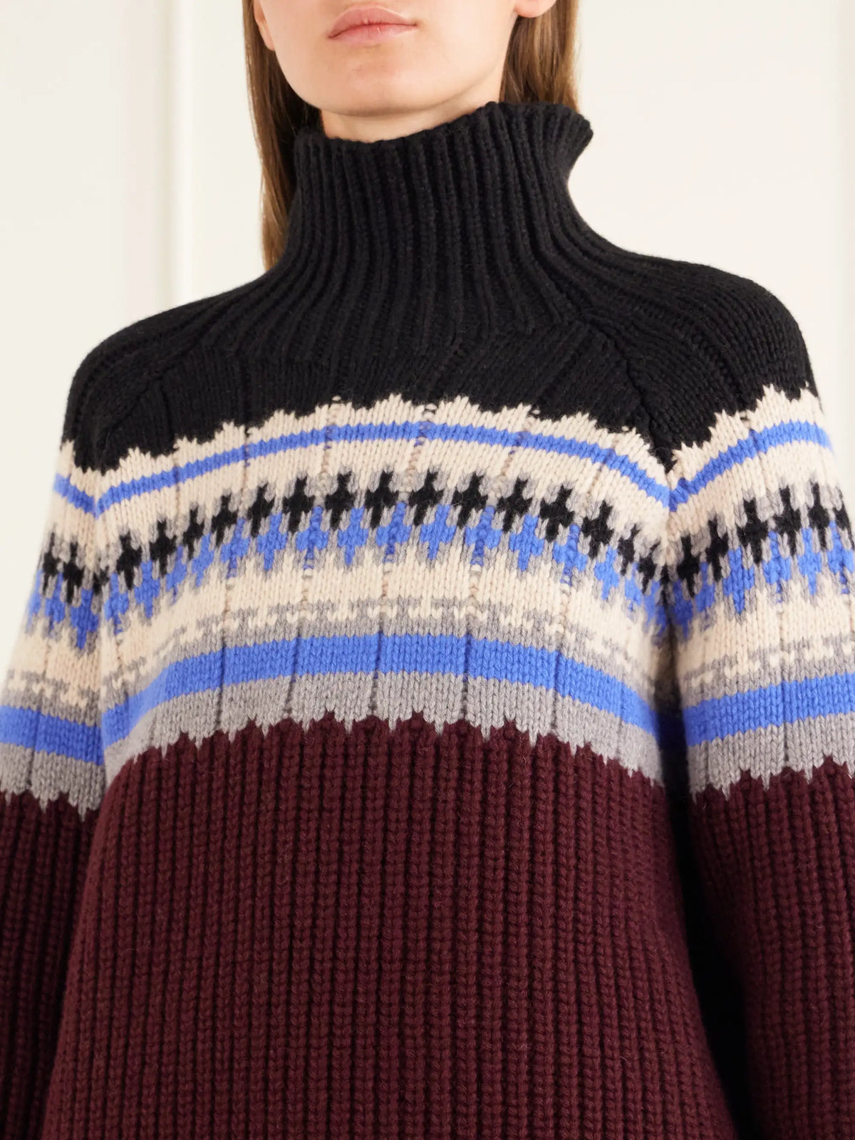 Dries Van Noten Fair Isle Wool And Cashmere-blend Turtleneck Sweater