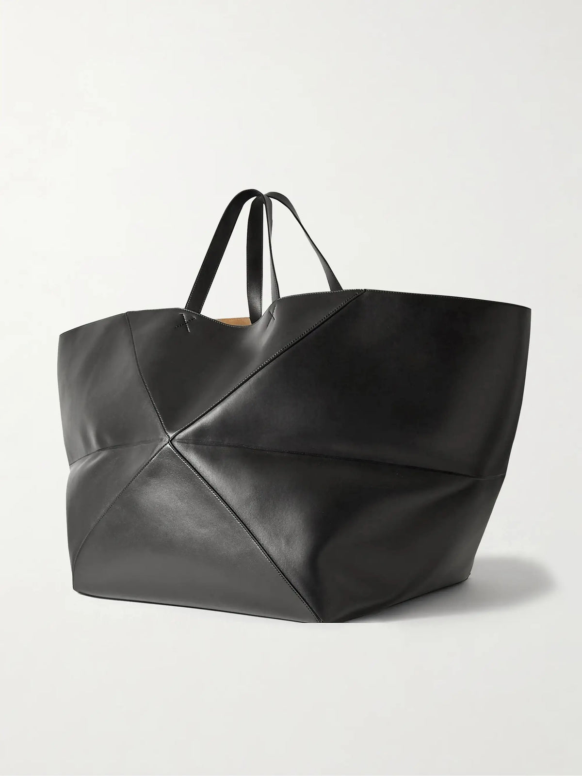 Puzzle Fold Xl Convertible Leather Tote