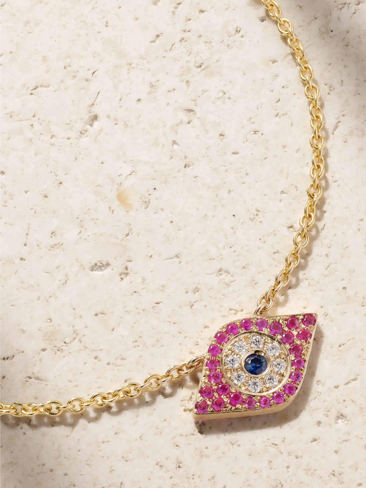 14-karat Gold, Sapphire And Diamond Anklet