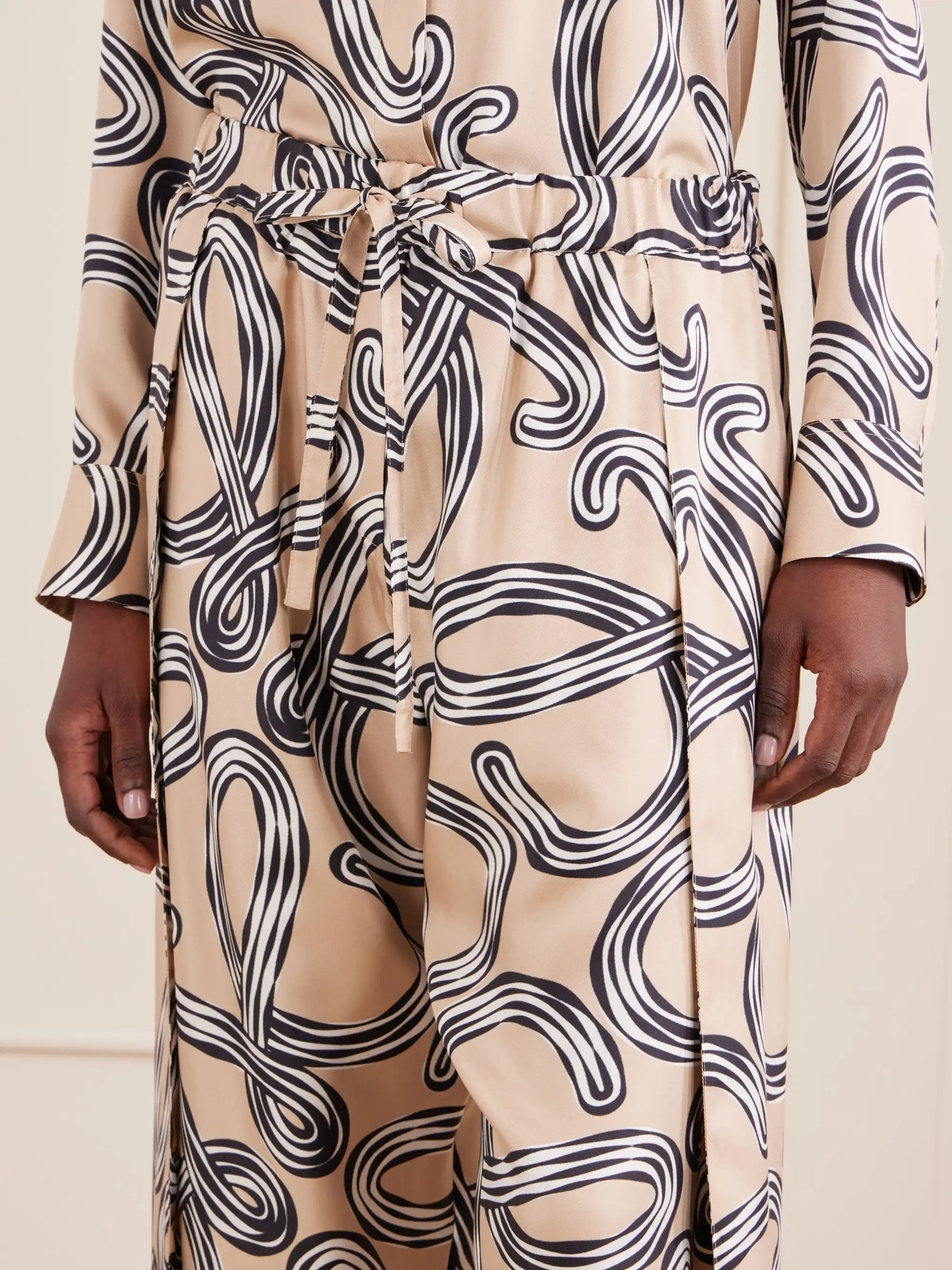 + Paula's Ibiza Printed Mid-rise Straight-leg Silk Pants