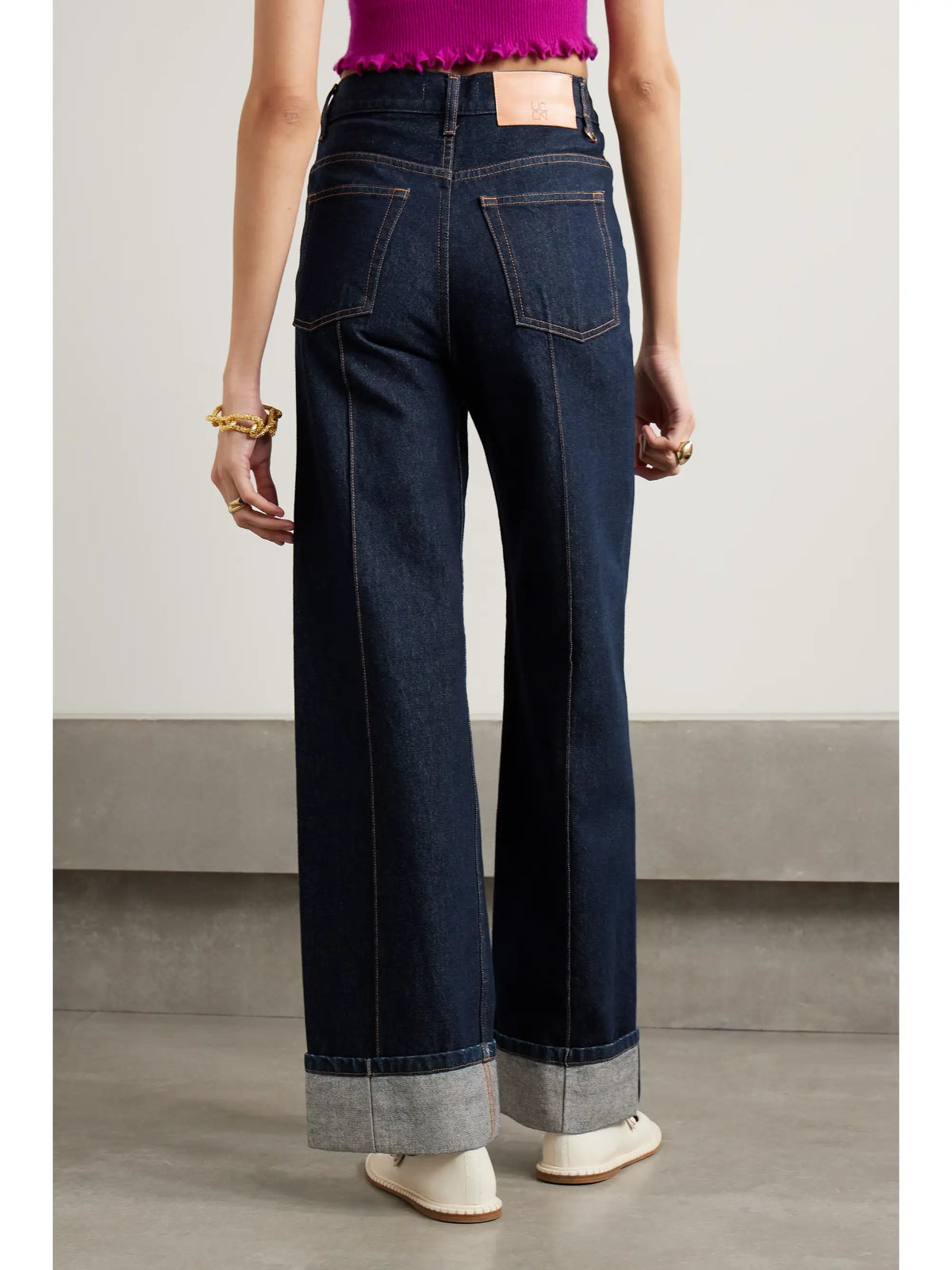 Ulla Johnson The Genevieve High-rise Wide-leg Jeans